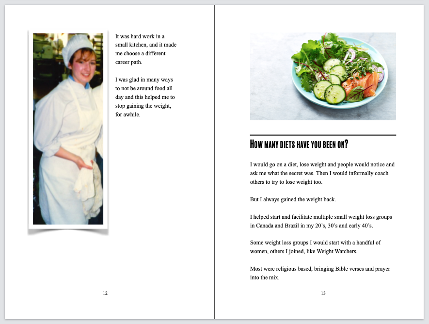 Weight loss success book -Wendy Nicholson